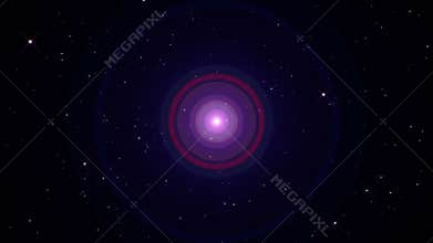 star explosion in space ray light