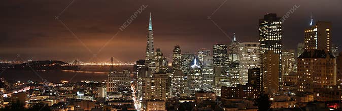 San Francisco - night Panorama