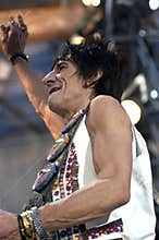 The Rolling Stones , Ronnie Wood during the concert