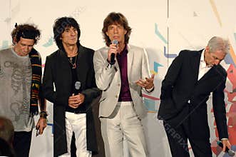 Rolling Stones , Mick Jagger, Ronnie Wood, Charlie Watts, Keith Richards