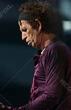 The Rolling Stones : Keith Richards during the concert