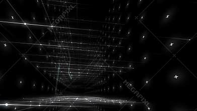 Abstract architectural motion background