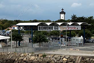 Ferry departures at Pointe du Grave, France
