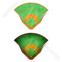 Baseball field recycled paper