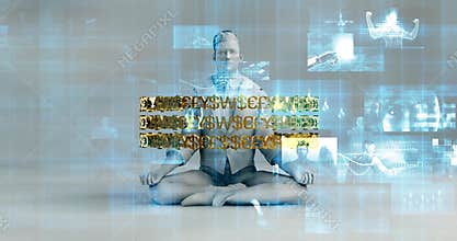 Finance Technology Fintech Solutions and Services Looping Concept