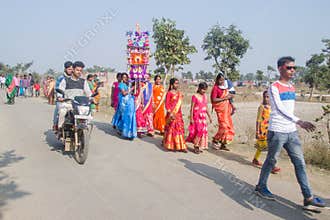 Bengali folk festival called `TUSU FESTIVAL`