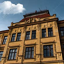 Old yellow building - school