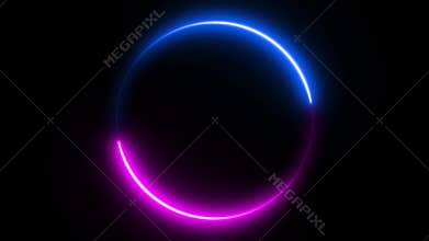 Abstract seamless background blue purple spectrum looped animation fluorescent ultraviolet light  glowing neon line Abstract