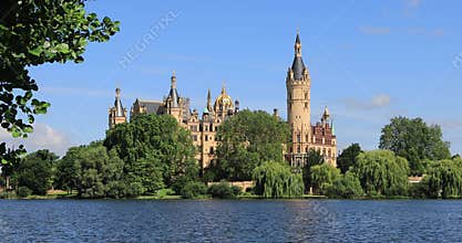View of  Schwerin Castle, Germany