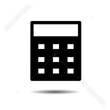 Calculator logo icon vector isolated