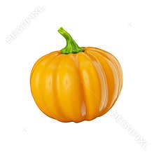 3d render, pumpkin clip art isolated on white background.