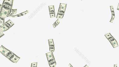 Rain 100 dollar bills