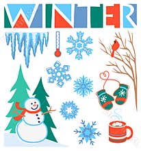 Winter Clip Art Set/eps
