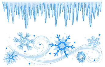 Winter Banners Borders/eps