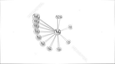 Abstract balls seamless animation