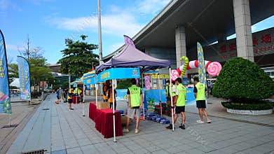 Shenzhen, China: Scene of national Fitness Competition Registration