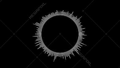 Abstract Music Hud Circle Equalizer Background