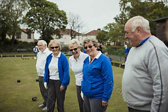 Socialising at the Bowling Green