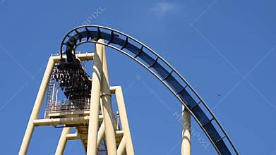 People enjoying amazing Montu rollercoaster 2.