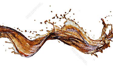 Macro cola splash