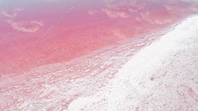 Exotic spa resort nature beauty pink salt lake