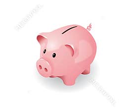 Pink piggy bank
