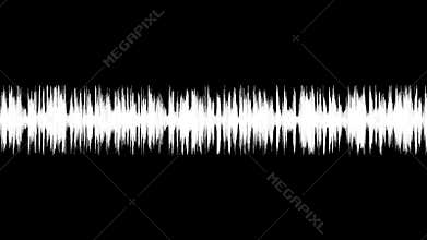 Audio wave spectrum. Music sound waves 4k.