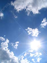 Sky-sun-clouds