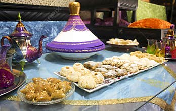 Moroccan food and tea