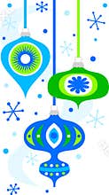 Retro Christmas Ornaments/eps