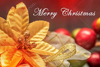 Merry Christmas greetings closeup photo