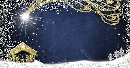 Christmas Nativity Scene creche greetings cards