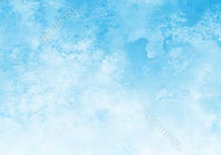 Blue watercolor vector background. Abstract hand paint square stain backdrop