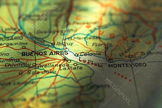 Argentina map - Buenos Aires