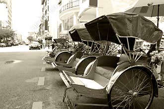 Trishaws (Monochrome)