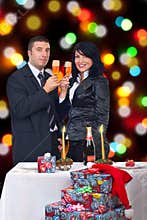 Couple celebrate Christmas night