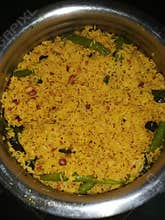 Yellow rice food Indian snack best