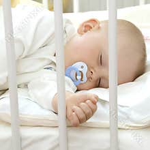 Sleeping with pacifier