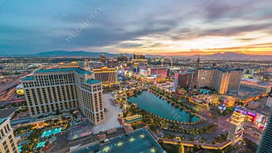 Las Vegas, Nevada, USA Skyline Over the Strip