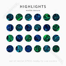 Instagram Highlight covers vector