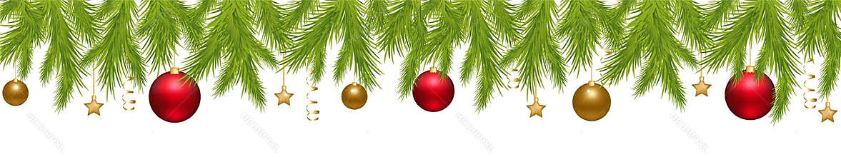 Merry Christmas Banner. Vector
