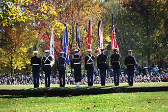 Color Guard - Veterans Day Ceremony Vietnam Mem