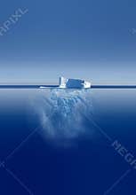 Iceberg Above And Below