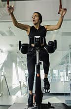 Brooklyn, New York, USA - November 30, 2019: Spinning Instructor