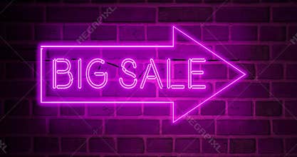 Big sale sign shows discount offer or promotion for products - 4k