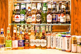 Beer Bottles and Cans at Miller Brewery