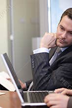 Business people working in the office