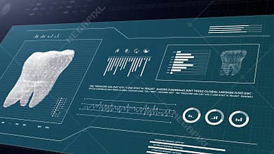 Digital dentist or dental software application 4k