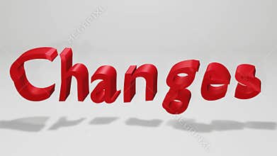 Climate changes 3d video concept
