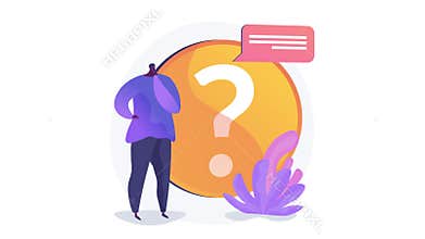 Website FAQ section 4K loop animation.